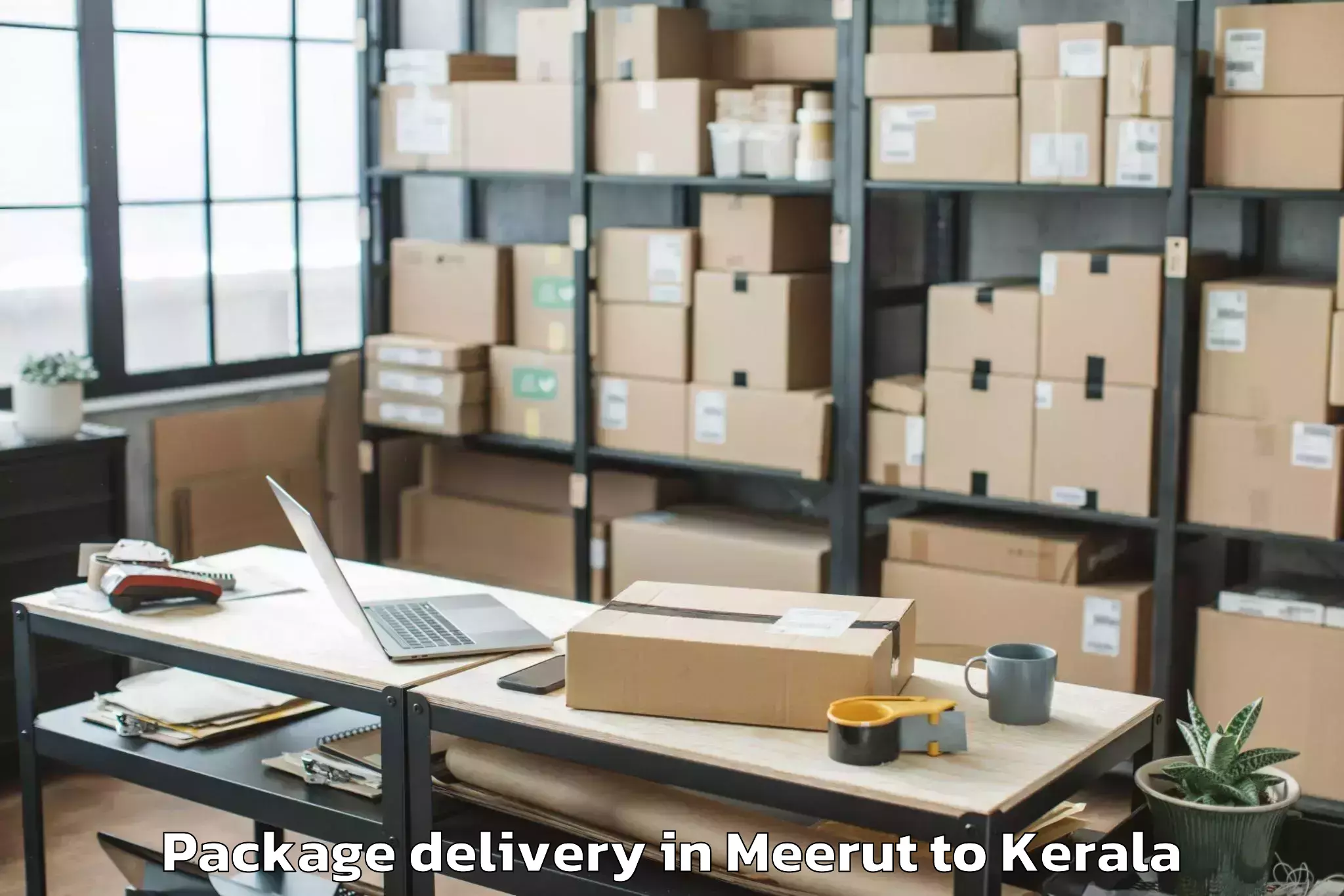 Affordable Meerut to Chittur Thathamangalam Package Delivery